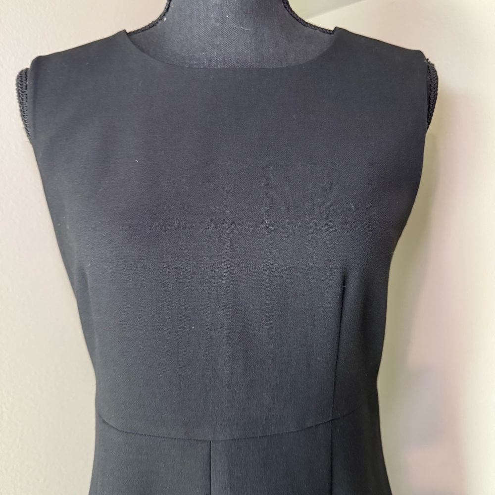 Women’s Diane Von Furstenberg Carrie Classic Black Mini Dress Quiet Luxury - Picture 2 of 7